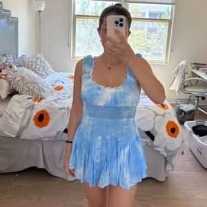 blue & white cloud romper💙